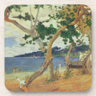 By the Seashore, Martinique, 1887 (oil on canvas) Coaster