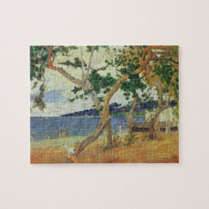 By the Seashore, Martinique, 1887 (oil on canvas) Jigsaw Puzzle