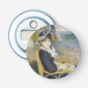 By the Seashore, Oil Painting Portrait, Renoir Bottle Opener