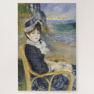 By the Seashore, Oil Painting Portrait, Renoir Jigsaw Puzzle