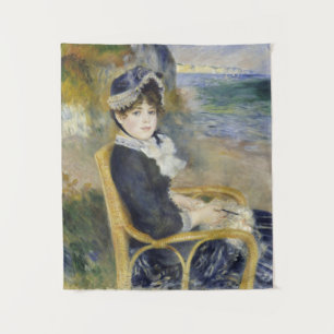 By the Seashore, Oil Painting Portrait, Renoir Tapestry