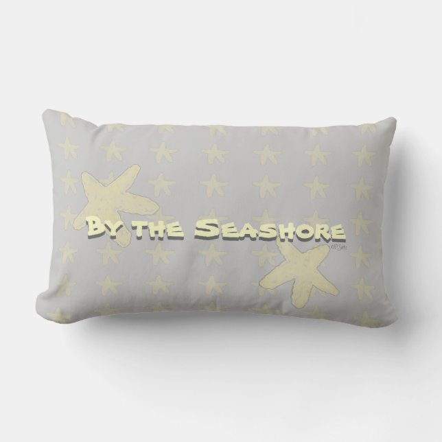 By the Seashore Starfish Lumbar Cushion (Front)