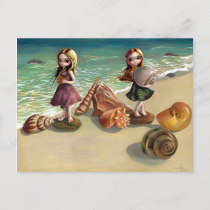 "By the Seaside" Postcard