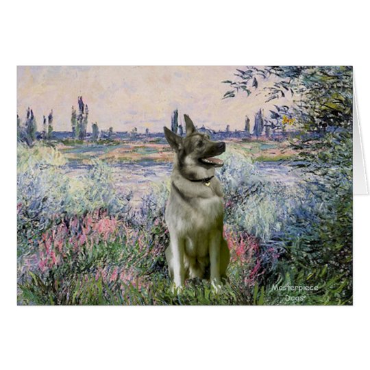 By the Seind - Norwiegian Elkhound Card