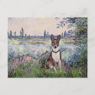 By the Seine - Basenji Postcard