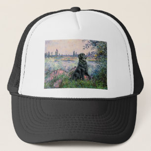 By the Seine - Flat Coated Retriever Trucker Hat