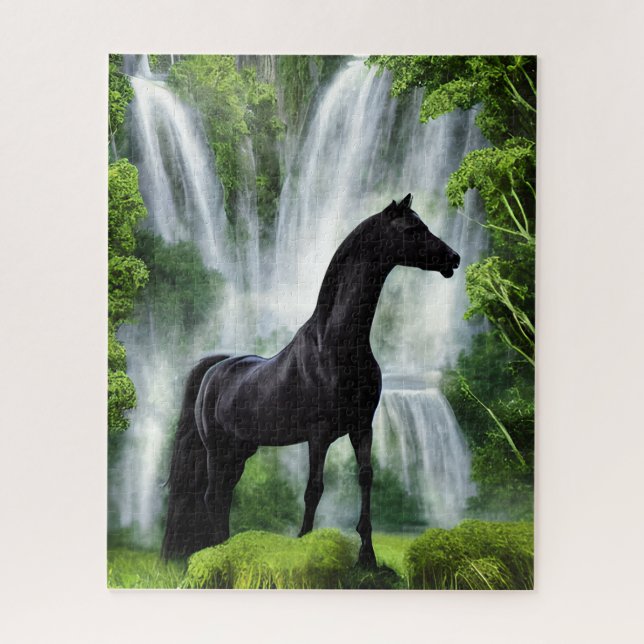 By the Waterfall Jigsaw Puzzle (Vertical)