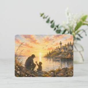 By the Water's Edge Father's Day Card