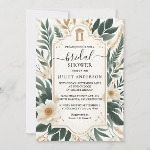 By Truly Engaging 70s 80s Courthouse Bridal Shower Invitation
