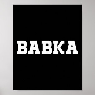 Bybka Food Design For Men Women Kids Funny Bybka Poster