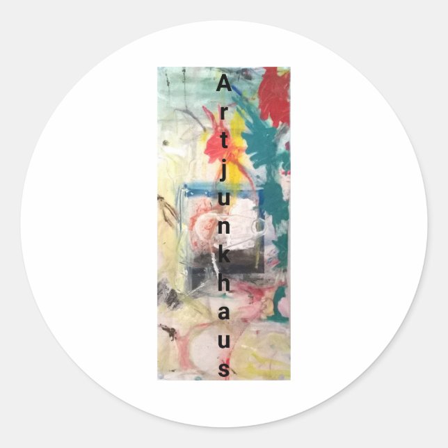 Bycicle Demon Abstract Jeff Hankamer Artjunkhaus Classic Round Sticker (Front)