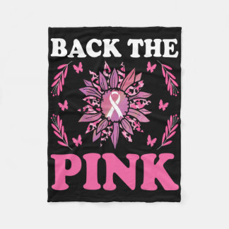 Byck The Pink Breast Cancer Awareness Sunflower Wo Fleece Blanket