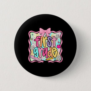 Byck To School Hello First Grade Team 1st Grade Bo 6 Cm Round Badge
