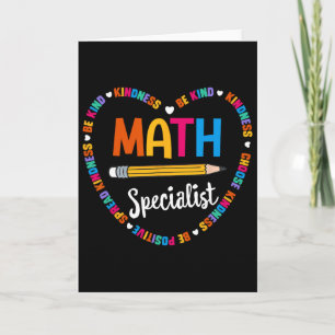 Byck To School Tee Math Specialist Math Teacher Sq Card