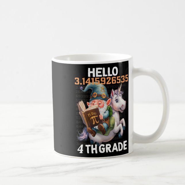 Byck To School With Bigfoot 3.14 Pi Day Math 4th G Coffee Mug (Right)