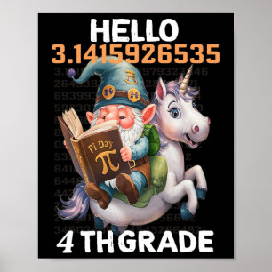 Byck To School With Bigfoot 3.14 Pi Day Math 4th G Poster