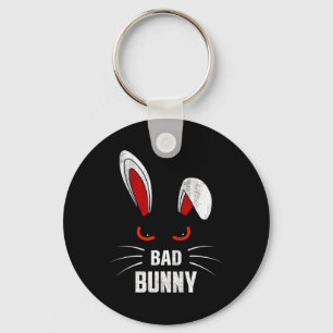 Byd Bunny Scary Rabbit Cool Animal Lover Key Ring