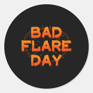 Byd Day Crps Complex Regional Pain Syndrome Orange Classic Round Sticker