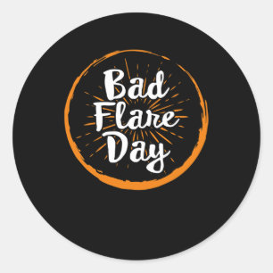 Byd Flare Day Complex Regional Pain Syndrome Aware Classic Round Sticker