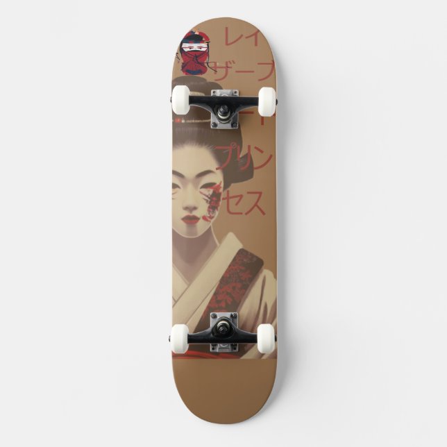 BYDECEPTION ORIGINAL SAMURAI PRINCESS #1 SKATEBOARD (Front)