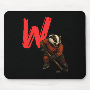 Bydger Ice Hockey Frozen Confines Madison College  Mouse Pad