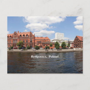 Bydgoszcz, Poland cityscape photograph Postcard