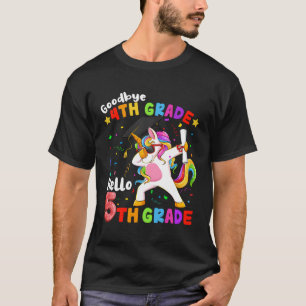 Bye 4Th Grade Hello 5Th Grade Graduation Unicorn T-Shirt