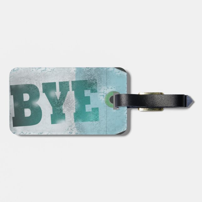 Bye Aeroplane Style Tag (Back Horizontal)