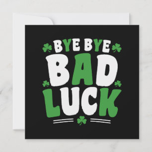 Bye Bye Bad Luck Invitation