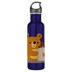 Bye Bye Honey - Cute Cartoon Bears 710 Ml Water Bottle