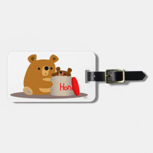 Bye Bye Honey! Cute Cartoon Bears Luggage Tag