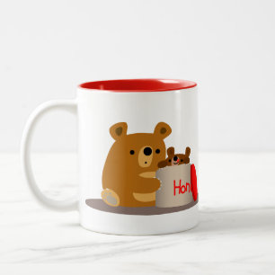 Bye Bye Honey! Cute Cartoon Bears Mug