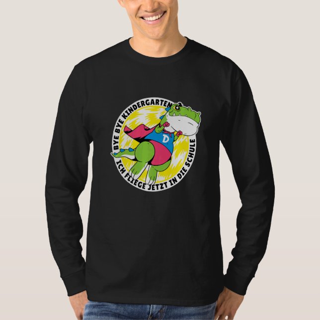 Bye Bye Kindergarten Dinosaur T-Shirt (Front)