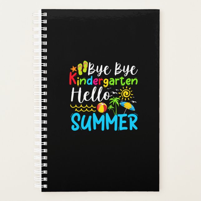 Bye Bye Kindergarten Hello Summer Planner (Front)