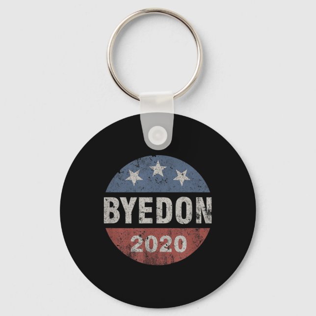 Bye Don 2020 Byedon Button Funny Joe Biden Anti Key Ring (Front)