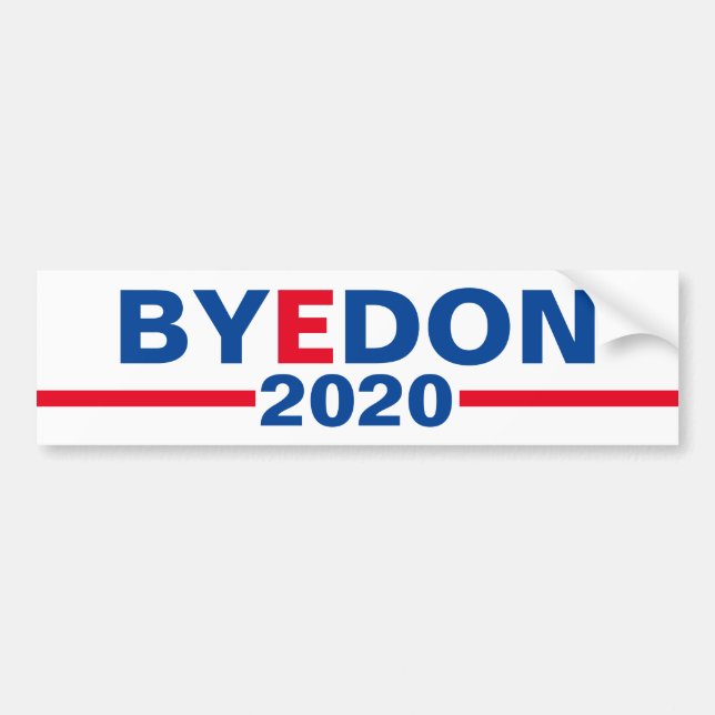 "Bye Don 2020" Classic Campaign Bumper Sticker (Front)