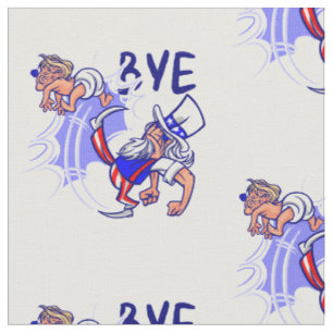 bye donald trump uncle sam fabric