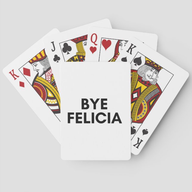 bye felicia playing cards (Back)