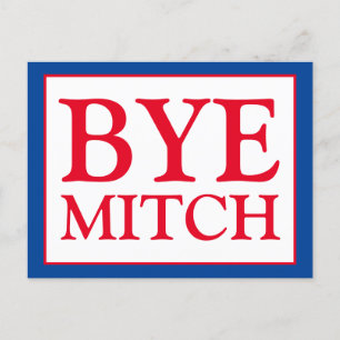 Bye Mitch McConnell Senate Vote Blue Election Postcard