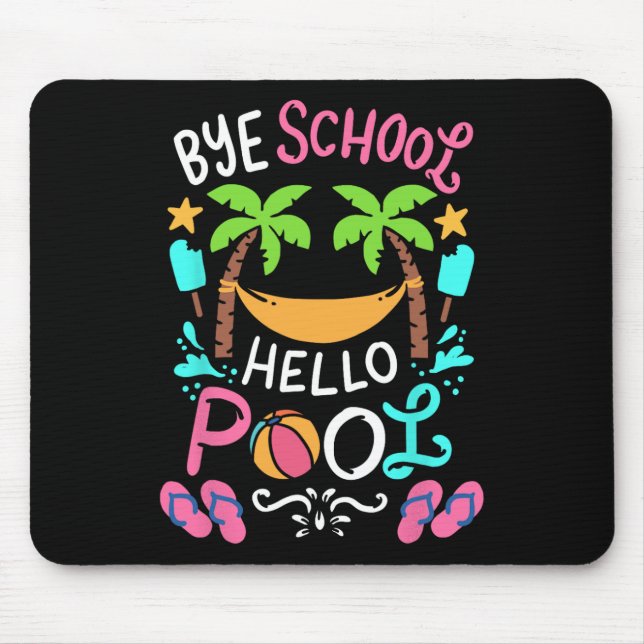 Bye School Beach T Ball Tee Hammock  Mouse Pad (Front)