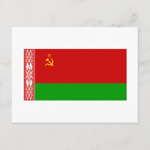 Byelorussian SSR Flag Postcard