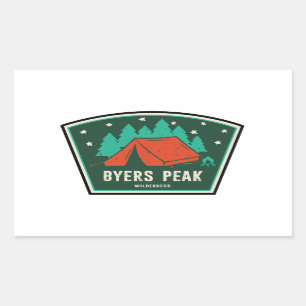 Byers Peak Wilderness Colorado Camping Rectangular Sticker