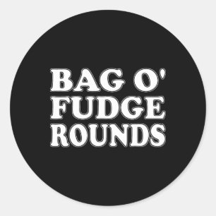 Byg O' Fudge Rounds Halloween Costume  Classic Round Sticker