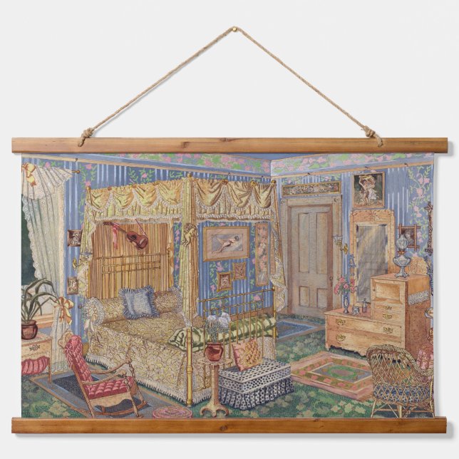 Bygone Old Fashioned Charm Hanging Tapestry (Front)