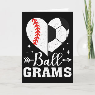 Byll Grams Funny Bysebyll Soccer Grams Card