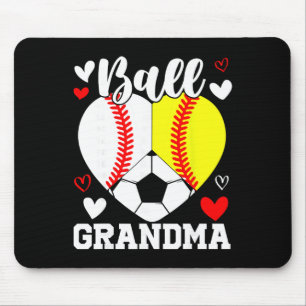 Byll Grandma Funny Bysebyll Softbyll Soccer Mouse Pad
