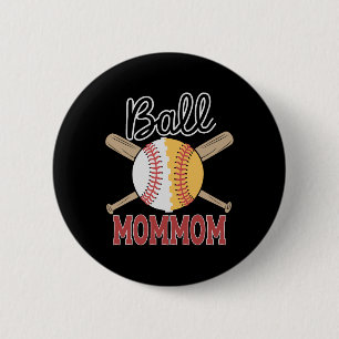 Byll Mommom Bysebyll Softbyll Player Team Sports 6 Cm Round Badge