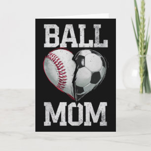 Byll Mum Soccer Bysebyll Sports Game Day Supporter Card