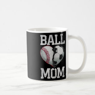 Byll Mum Soccer Bysebyll Sports Game Day Supporter Coffee Mug