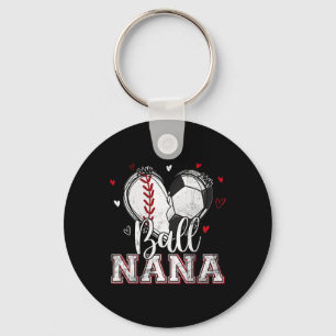 Byll Nana Bysebyll Soccer Heart Nana Of Both Mothe Key Ring